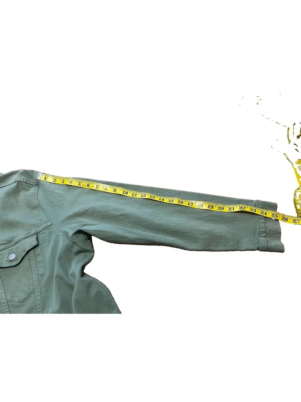 Levi’s 72334 Denim Trucker Jacket XL NWOT Hedge Green Textured Stretch Cotton
